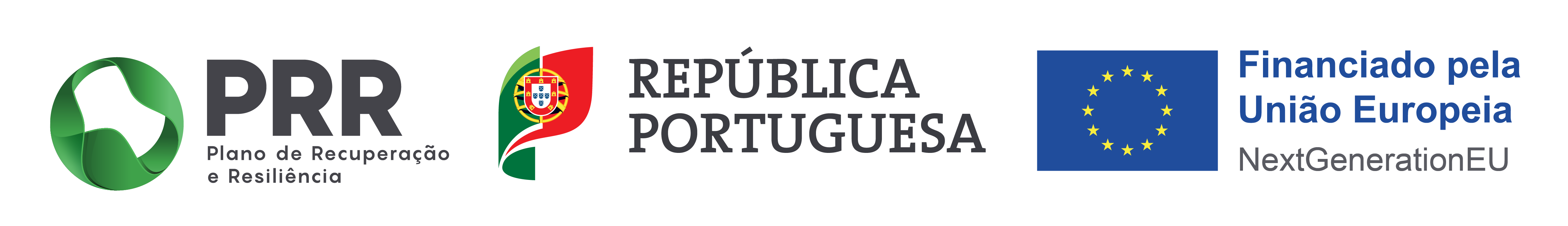 PRR — Plano de Recuperação e Resiliência · República Portuguesa · Financiado pela União Europeia — NextGenerationEU